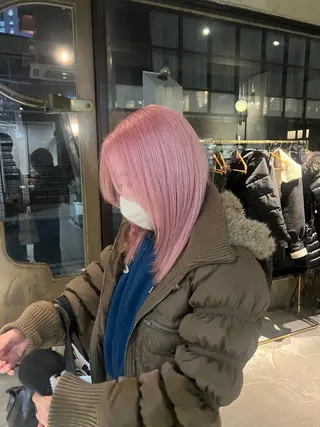 ミディアム カラー 赤みゼロ/透明感 カラー🌿KANTAのヘアスタイル