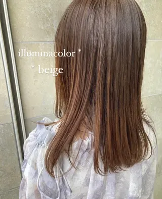 ミディアム カラー 田中 あかねのヘアスタイル