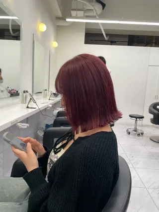 ミディアム カラー ヘアアレンジ 💗横浜美容室 💗HARUNAのヘアスタイル