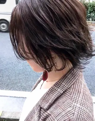 ミディアム カラー ヨシダ トオルのヘアスタイル