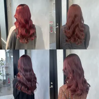 ロング カラー 暖色/ハイトーン/ カラー/HBLのヘアスタイル