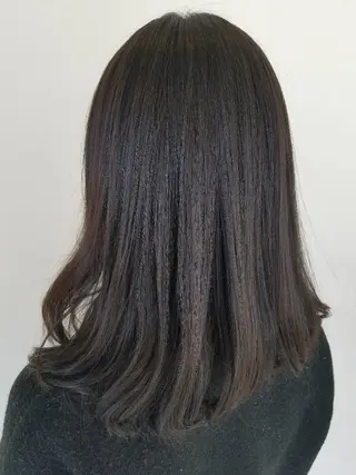 ミディアム カラー 髪質改善/ハイライト 小林秀樹のヘアスタイル