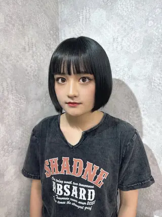 ショート カラー ヘアアレンジ 韓国レイヤーカット/ 儚げカラーチナツのヘアスタイル