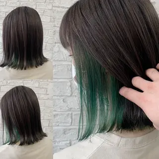 セミロング メイク/ケアカラー 🐬HIKARU🐬のヘアスタイル