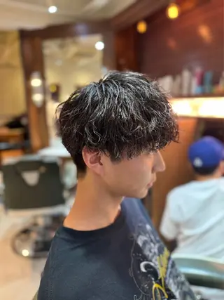 ショート パーマ メンズ 【⭐️men's限定 ⭐️】平田雅暉のヘアスタイル