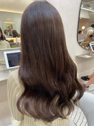 ロング カラー 新宿/韓国ヘア 中明度カラー/かやのヘアスタイル