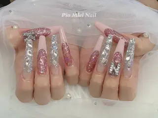 ネイル momo 長さだしのネイルデザイン