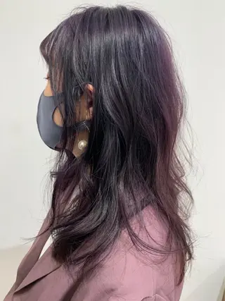 セミロング カラー ナカタケ ユウのヘアスタイル