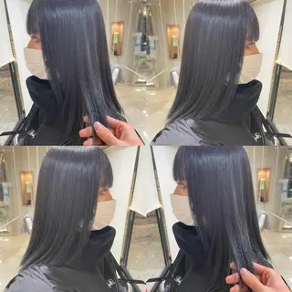 ロング カラー ヘアアレンジ HARUKI MINATO Japan SENDAI所属・🌈【透明感・韓国 ヘア】がっきー🌈のヘアスタイル