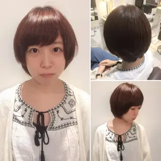 ショート 髪質改善/ 艶髪カラー/益田直幸のヘアスタイル