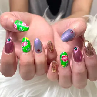 ネイル 新井 ひなののネイルデザイン