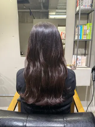 ロング 安藤 里奈のヘアスタイル