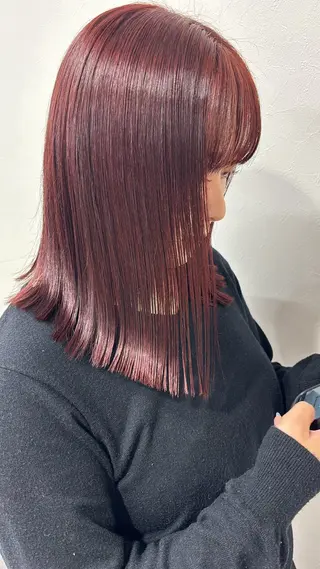 カラー パーマ 吉田 千洸のヘアスタイル