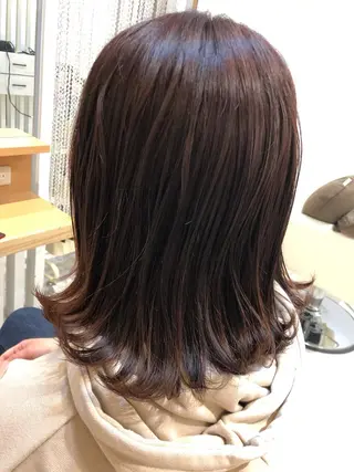 ミディアム カラー ヘアアレンジ Design Color🐰アユミのヘアスタイル