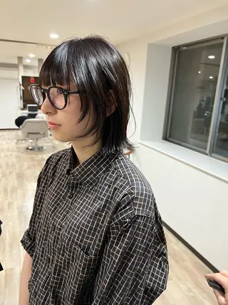 ショート カラー 🌱小顔魅せカット 透明感カラー/泉綺のヘアスタイル