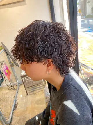 パーマ メンズ 🌴パーマオタク🌴 長谷川　諒佑🌈のヘアスタイル