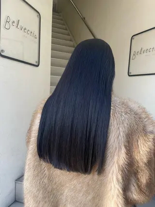 ロング 仲田 野愛のヘアスタイル