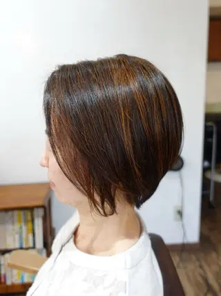 ショート 無料モデル/白髪染め /ヘナ/吹田市千里山のヘアスタイル