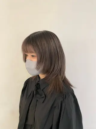 ミディアム ヘッドスパ/カラー 葉月のヘアスタイル