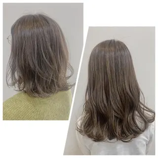 セミロング 頭皮×髪質改善 透明感カラー💎中村のヘアスタイル