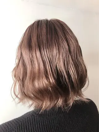 ミディアム カラー ヘアアレンジ 推しカラー美容師 Yukino🌈のヘアスタイル