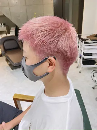 ショート カラー ヘアアレンジ メンズ 𝐑𝐈𝐍𝐊𝐀 🐣🩷のヘアスタイル