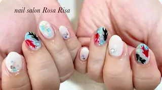 ミディアム ネイル ネイルスタジオ シェイクユアハンズのネイルデザイン