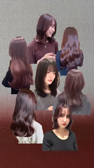 ミディアム オオタ ユキのヘアスタイル