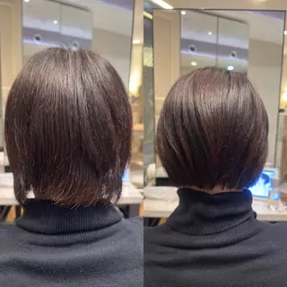 ショート 頭から整える美容師 松田のヘアスタイル