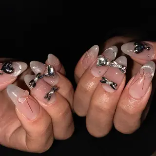 ネイル 🎀NAIL🎀 AI🪄︎︎◝✩のネイルデザイン