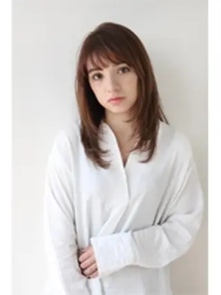セミロング モッズヘア 青葉台のヘアスタイル
