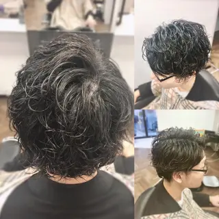 ミディアム パーマ メンズ 前田賢生 ご新規様はNGのヘアスタイル