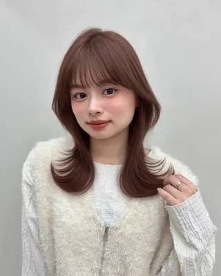 ミディアム 𝗆𝗂𝗒𝗎 🐈‍⬛🎀のヘアスタイル