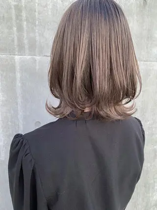 ミディアム カラー ヘアアレンジ yuka .のヘアスタイル