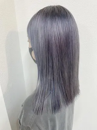 ミディアム カラー ケアブリーチ /髪質 改善/古橋圭史郎のヘアスタイル