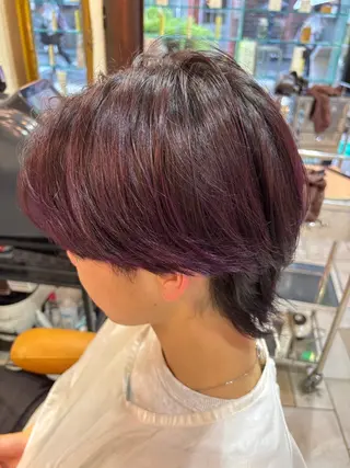ショート カラー パーマ ヘアアレンジ メンズ Of HAIR 宮崎台所属・宮本龍馬オブヘアー /宮崎台のヘアスタイル