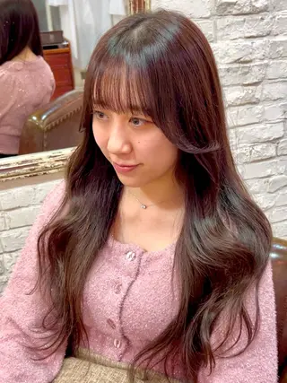 ロング Luce横浜店所属・yuu 🪴 透明感 カラー/メンズパーマのヘアスタイル