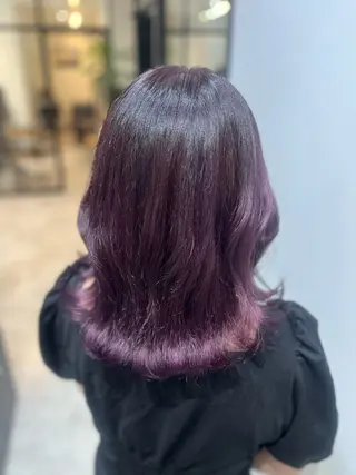 ミディアム カラー 🫧ぷる艶カラー🫧 Yuubi🦩のヘアスタイル