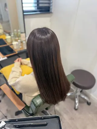 ロング オリーブ🫒レイヤー /平尾/りの‎🤍のヘアスタイル