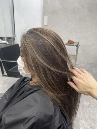 ロング カラー Eir 高槻所属・デザイナーズサロン Eir高槻のヘアスタイル