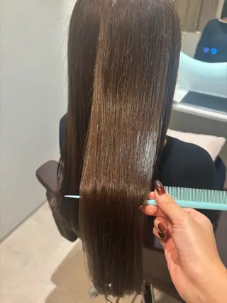 ロング カラー 髪質改善カラー ブラウン🤎YUMEのヘアスタイル