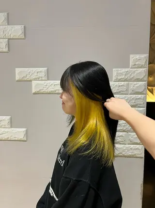 セミロング 時﨑 実子/透明感カラーのヘアスタイル