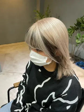 カラー 透明感/艶髪カラー/ 韓国/rinaのヘアスタイル