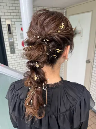 ヘアアレンジ 大人可愛いヘアメイク 💋🧚‍♀️しずかのヘアスタイル