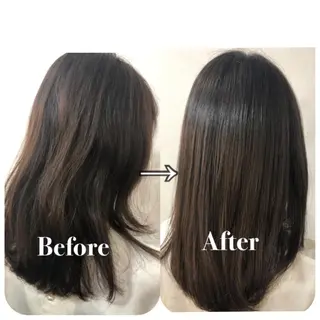 ミディアム 【韓国ヘア×透明感 カラー】笹谷 莉未のヘアスタイル