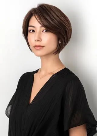 ミディアム 白髪染め/ 表参道/こはるのヘアスタイル