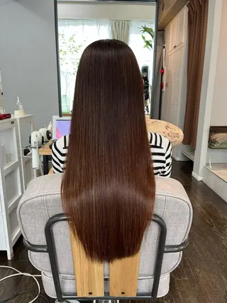 ロング パーマ 杉山 タダスケのヘアスタイル