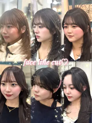 レイヤー/顔周り/ 韓国ヘア🩶フウカのヘアスタイル