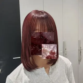 ミディアム カラー 𝔅𝔈ℭ𝔎/ 𝔪𝔦𝔶𝔲のヘアスタイル