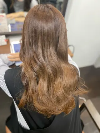 ロング カラー 透明感カラー名駅 名駅みゆのヘアスタイル